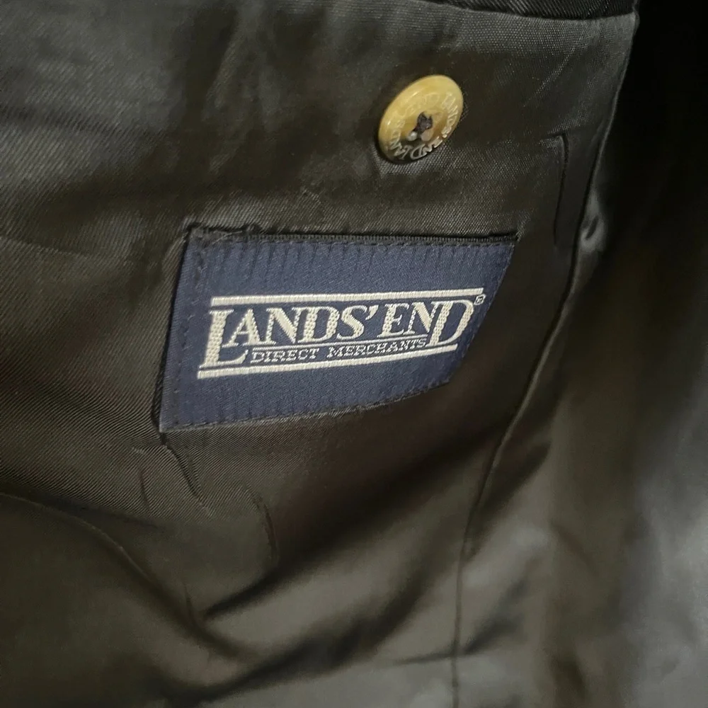 Vintage Land's End  Tweed Blazer Jacket Men 42R Made In USA